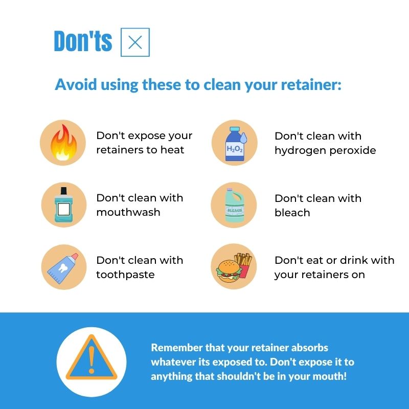 infographics on how not to clean your retainers infographics on how not to clean your retainers
