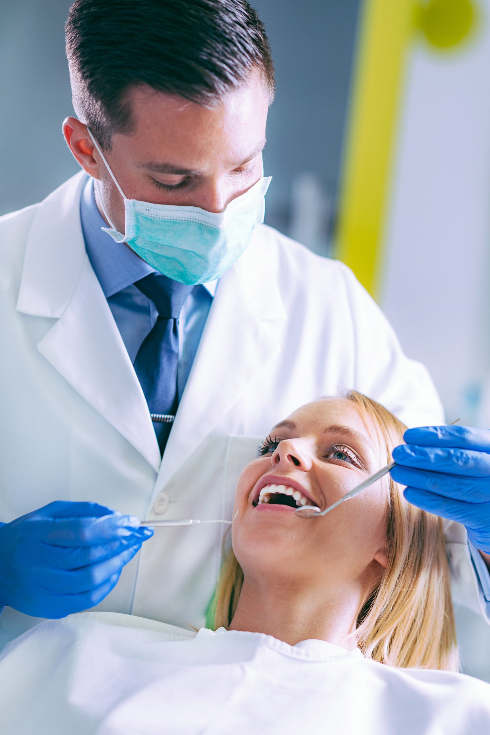 Young Woman Having a Dental Check-up young woman having dental check up