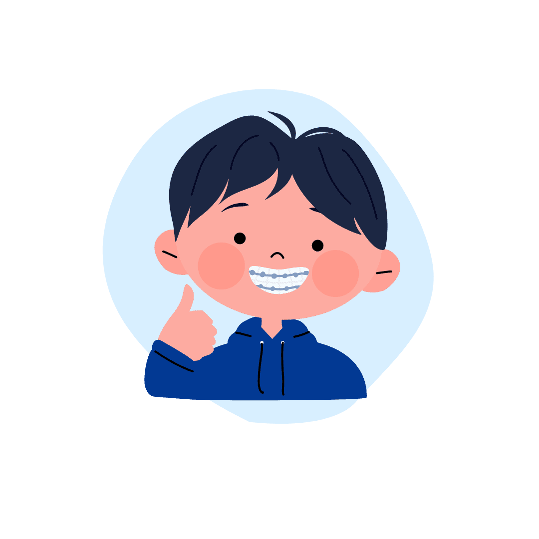 braces boy woman suffering from implant allergy