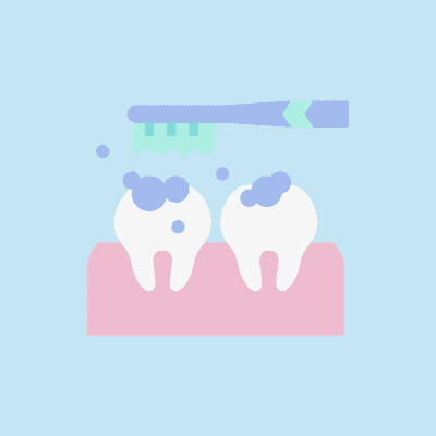 brushing teeth mobile tooth getting cleaned